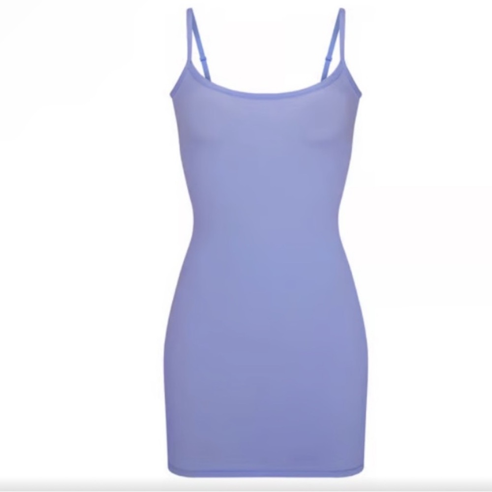 SKIMS Blue Seamless Slip Dress Size Large
